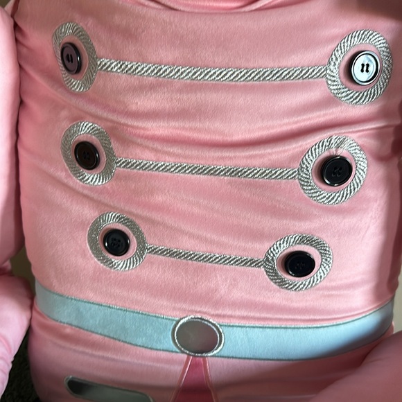 Isaac Mizrahi Oversized Nutcracker Pillow Pink Blue Turquoise Holiday NEW - Picture 10 of 10